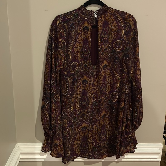 Show Me Your Mumu Junebug Purple Paisley Dress Size Small - Picture 7 of 8